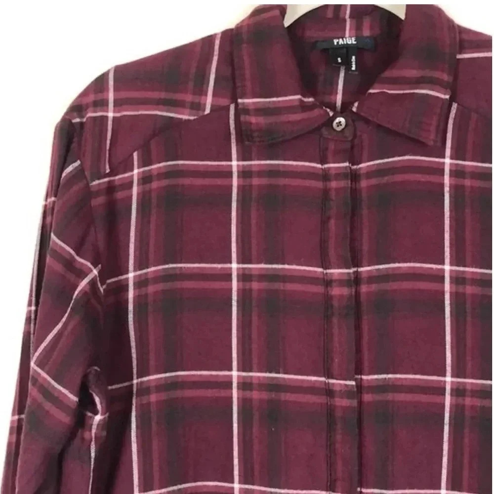 PAIGE long sleeve medium women’s top shirt blouse designer Gorgeous